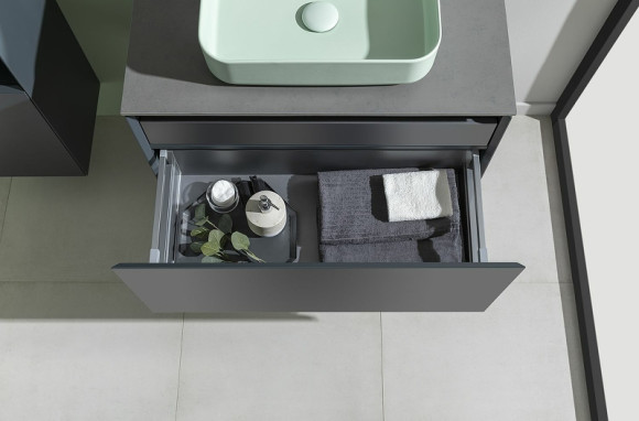 Тумба под раковину Allen Brau Infinity 100 1.21004.AM подвесная Антрацит матовый Тумба под раковину Allen Brau Infinity 100 1.21004.AM подвесная Антрацит матовый