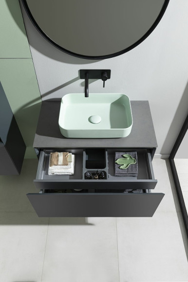 Тумба под раковину Allen Brau Infinity 100 1.21004.AM подвесная Антрацит матовый Тумба под раковину Allen Brau Infinity 100 1.21004.AM подвесная Антрацит матовый