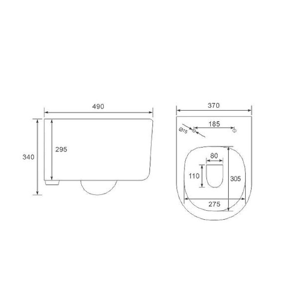 Комплект унитаза Vincea Evo Rimless VT1-34S с инсталляцией Grohe Rapid SL 38775001 с сиденьем Микролифт и клавишей смыва Хром