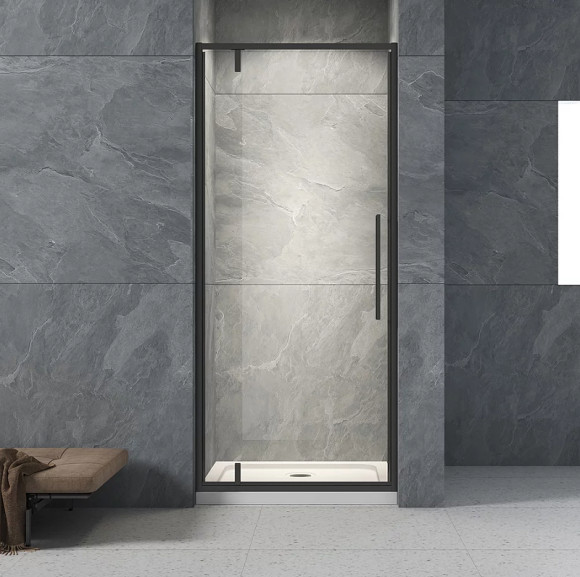 Душевая дверь Veconi Vianno VN-33B 90 VN33B-90-01-C7 профиль Черный матовый стекло прозрачное Душевая дверь Veconi Vianno VN-33B 90 VN33B-90-01-C7 профиль Черный матовый стекло прозрачное