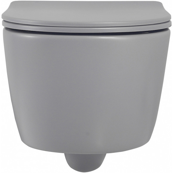 Унитаз Abber Bequem AC1104MG подвесной Серый матовый с сиденьем Микролифт Унитаз Abber Bequem AC1104MG подвесной Серый матовый с сиденьем Микролифт