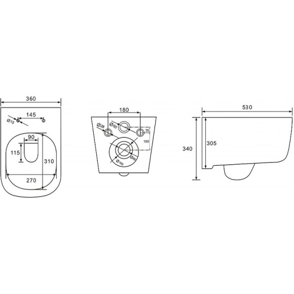 Унитаз Abber Bequem AC1104MG подвесной Серый матовый с сиденьем Микролифт Унитаз Abber Bequem AC1104MG подвесной Серый матовый с сиденьем Микролифт