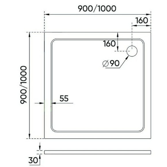 Душевой поддон из искусственного камня Veconi Tezeo 90x90 TZ08-90K-01-19C3 Белый Душевой поддон из искусственного камня Veconi Tezeo 90x90 TZ08-90K-01-19C3 Белый