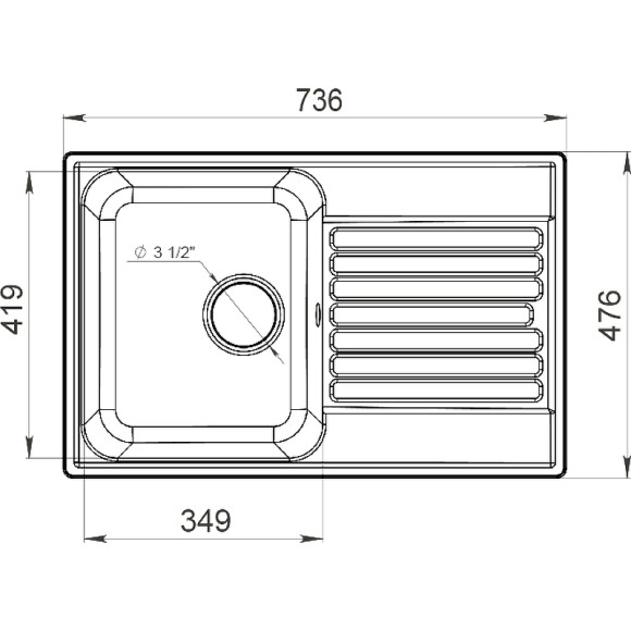 Кухонная мойка GranFest Quarz GF-Z78 Терракот Кухонная мойка GranFest Quarz GF-Z78 Терракот
