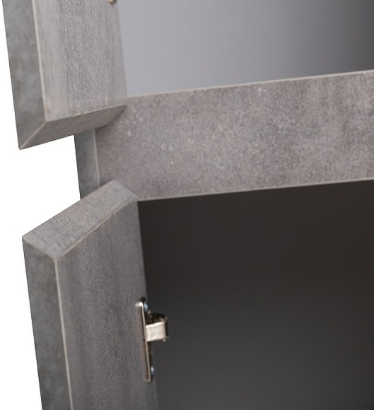 Шкаф пенал BelBagno Kraft 33 L KRAFT-1600-2A-SC-CG-L подвесной Cemento Grigio Шкаф пенал BelBagno Kraft 33 L KRAFT-1600-2A-SC-CG-L подвесной Cemento Grigio