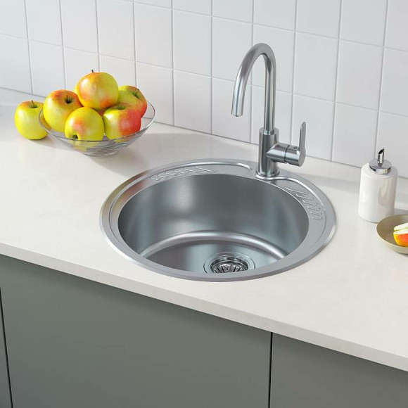 Кухонная мойка Iddis Suno 49 SUN49S0i77 Сатин Кухонная мойка Iddis Suno 49 SUN49S0i77 Сатин