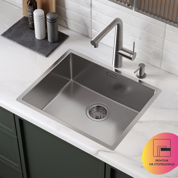 Кухонная мойка Iddis Prime 54 PRI54S0i77 Сатин