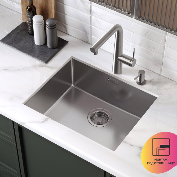 Кухонная мойка Iddis Prime 54 PRI54S0i77 Сатин