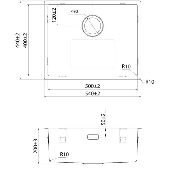 Кухонная мойка Iddis Prime 54 PRI54S0i77 Сатин