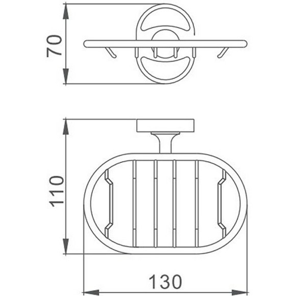 Мыльница Haiba HB1902-1 Хром Мыльница Haiba HB1902-1 Хром