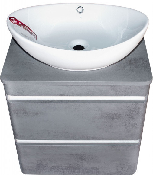 Тумба под раковину Style Line Атлантика Люкс Plus 60 СС-00002279 подвесная Темный бетон Тумба под раковину Style Line Атлантика Люкс Plus 60 СС-00002279 подвесная Темный бетон