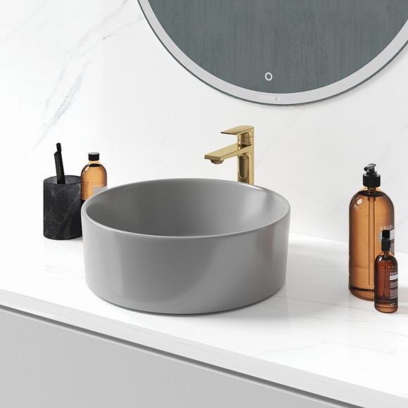 Раковина-чаша Grossman 40 GR-3013GM Серая матовая Раковина-чаша Grossman 40 GR-3013GM Серая матовая