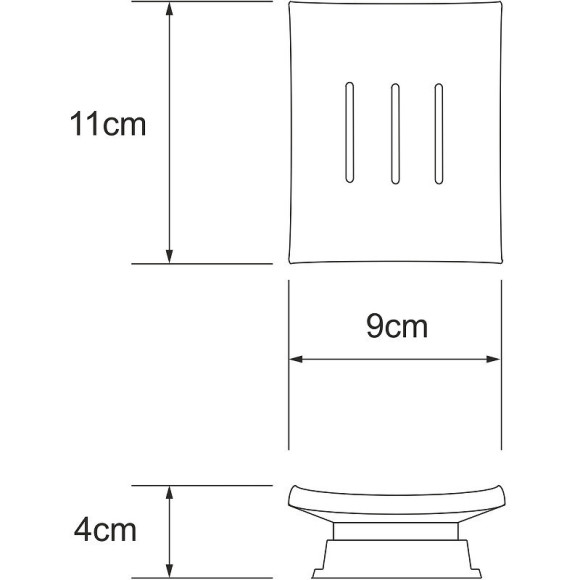 Мыльница WasserKRAFT Amper K-5429 Хром