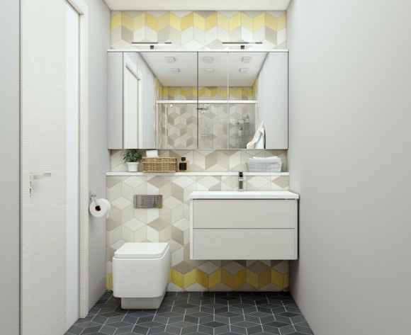 Зеркальный шкаф Aquaton Брук 80 1A200602BC010 с подсветкой Белый