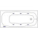 Акриловая ванна Whitecross Layla Slim 180x80 0122.180080.100.SOFT.BR с гидромассажем Акриловая ванна Whitecross Layla Slim 180x80 0122.180080.100.SOFT.BR с гидромассажем