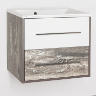 Тумба под раковину Style Line Экзотик 75 Plus подвесная Белая Светлое дерево Тумба под раковину Style Line Экзотик 75 Plus подвесная Белая Светлое дерево