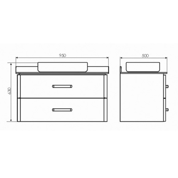 Тумба с раковиной Comforty Амстердам 95 00-00014001 подвесная Белая глянцевая Калакатта Блэк Тумба с раковиной Comforty Амстердам 95 00-00014001 подвесная Белая глянцевая Калакатта Блэк