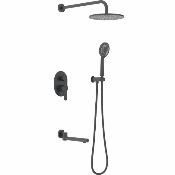 Душевая система Berges Nardis 3R 071014 Черная матовая