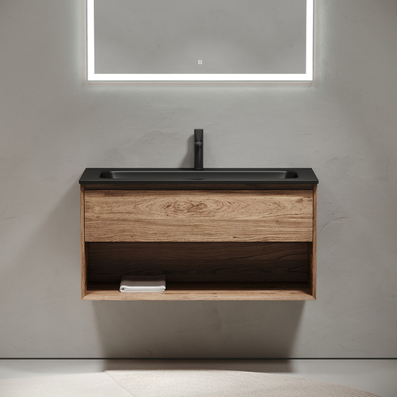 Тумба под раковину Sancos Marmi 1.0 100 MR1.0100ECH подвесная Дуб чарльстон