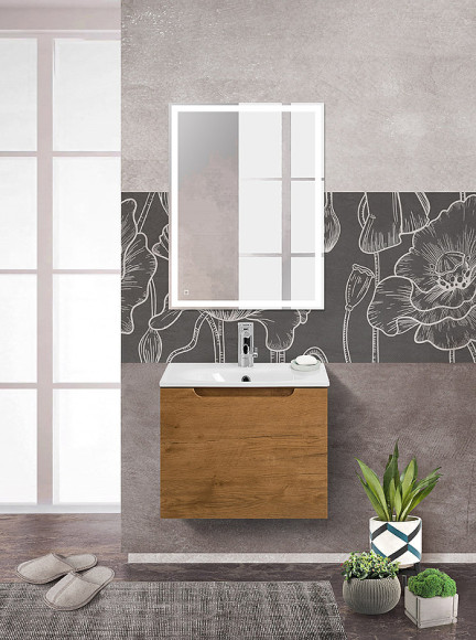 Тумба под раковину BelBagno Etna 60 ETNA-600-1C-SO-RN-P подвесная Rovere Nature Тумба под раковину BelBagno Etna 60 ETNA-600-1C-SO-RN-P подвесная Rovere Nature