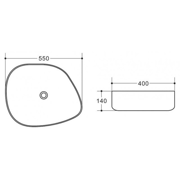Раковина-чаша BelBagno 55 BB1435-NERO Черная Раковина-чаша BelBagno 55 BB1435-NERO Черная