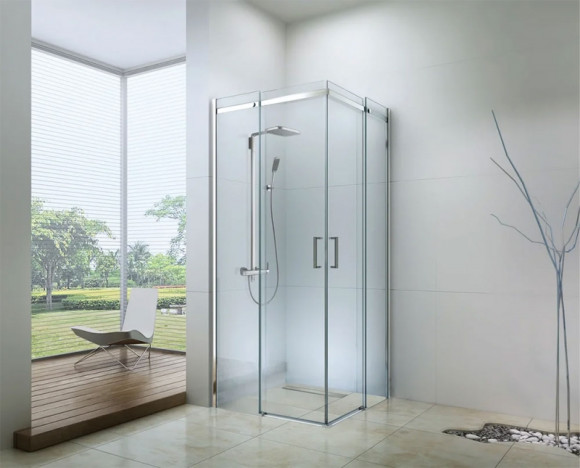 Душевой уголок Berges Melita 100х100 061024 профиль Хром стекло прозрачное Душевой уголок Berges Melita 100х100 061024 профиль Хром стекло прозрачное