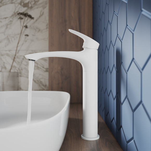 Смеситель для раковины Milardo Rora RORWT01M01 Белый матовый