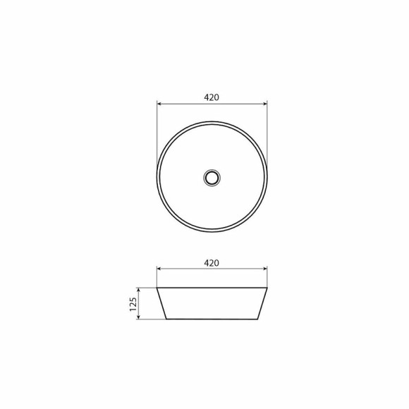 Раковина-чаша Allen Brau Liberty 42 4.32002.20 Белая