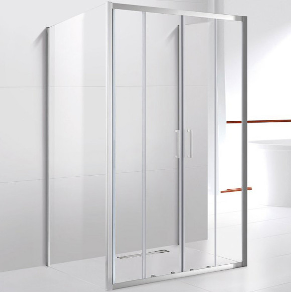 Душевой уголок Cezares Molveno 160x80 MOLVENO-AH-22-160/80-C-Cr-IV профиль Хром стекло прозрачное