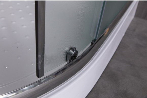 Душевой уголок Esbano ESR-8005 80х80 ESUGR8005 профиль Хром стекло рифленое