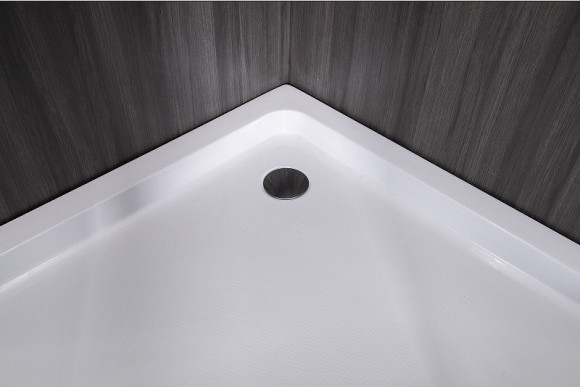 Душевой уголок Esbano ESR-8005 80х80 ESUGR8005 профиль Хром стекло рифленое