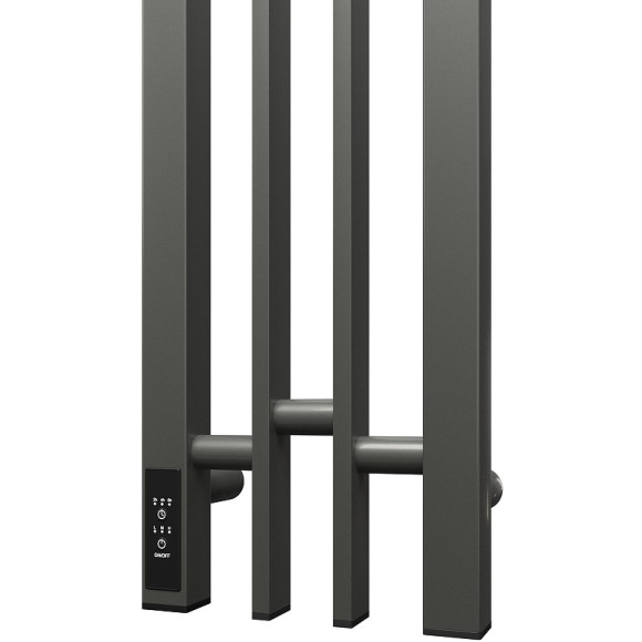 Электрический полотенцесушитель Point Фрея PN20728GB П2 140x800 диммер слева Графит блеск Электрический полотенцесушитель Point Фрея PN20728GB П2 140x800 диммер слева Графит блеск