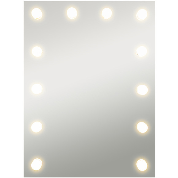 Зеркало Континент Бриджит 600х800 ЗЛП1613 гримерное с подсветкой с механическим выключателем