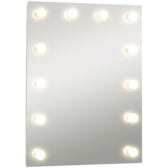 Зеркало Континент Бриджит 600х800 ЗЛП1613 гримерное с подсветкой с механическим выключателем