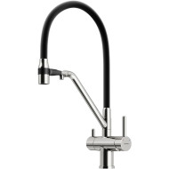 Смеситель для кухни Sancos Dora SC4003BN Никель брашированный Черный