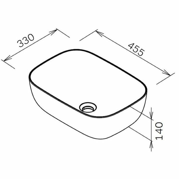 Раковина-чаша AM.PM Func 46 M8FWCC10450BM Черная матовая
