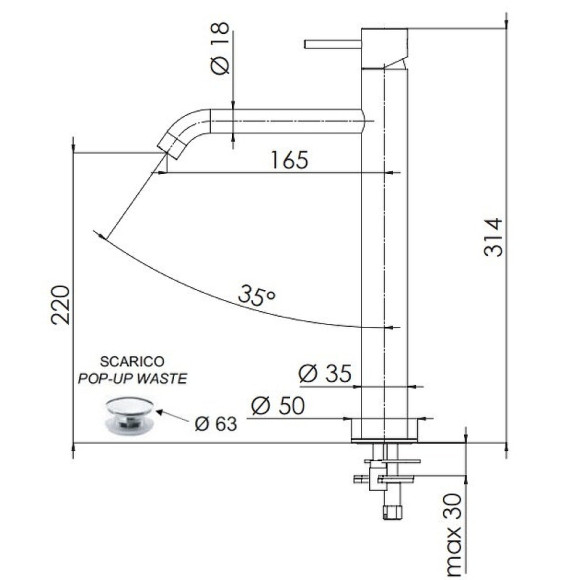 Смеситель для раковины Remer X-Style X10LXLDO Золото глянцевое Смеситель для раковины Remer X-Style X10LXLDO Золото глянцевое
