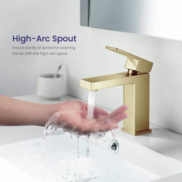 Смеситель для раковины Timo Selene 2061/17F Золото матовое