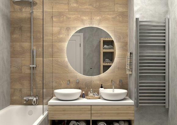 Зеркало Art&Max Sanremo AM-San-800-DS-F с подсветкой с бесконтактным выключателем