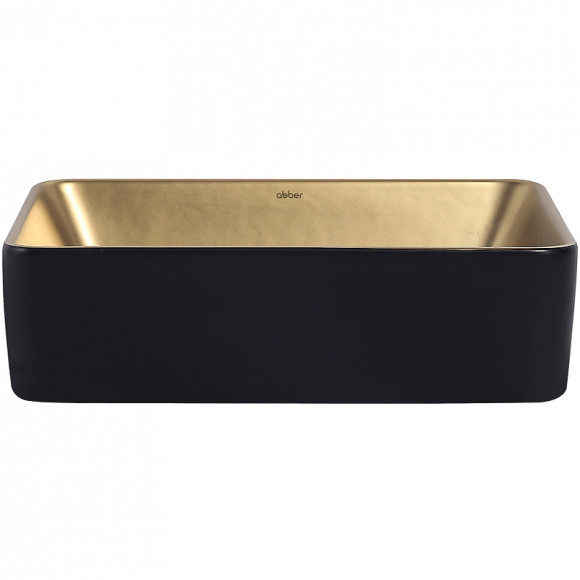 Раковина-чаша Abber Rechteck 49 AC2212BG Золото матовое Черная Раковина-чаша Abber Rechteck 49 AC2212BG Золото матовое Черная