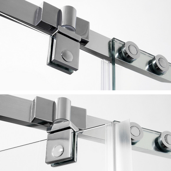 Душевой уголок WasserKRAFT Leine 100х100 35P38 профиль Хром стекло прозрачное Душевой уголок WasserKRAFT Leine 100х100 35P38 профиль Хром стекло прозрачное