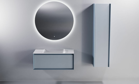 Тумба под раковину Astra Form Фрейм 80 03330005 подвесная Белая