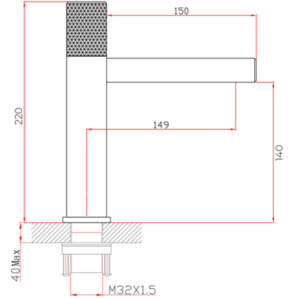 Смеситель для раковины Bronze de Luxe Avantgarde 2010H Черный Смеситель для раковины Bronze de Luxe Avantgarde 2010H Черный