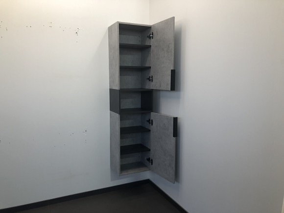 Шкаф пенал Comforty Франкфурт 40 00-00006505 подвесной Бетон светлый