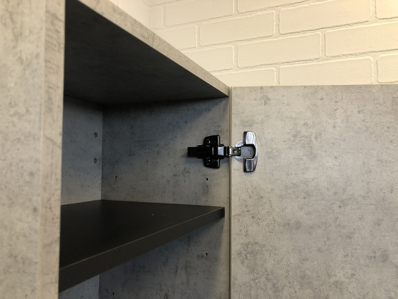 Шкаф пенал Comforty Франкфурт 40 00-00006505 подвесной Бетон светлый