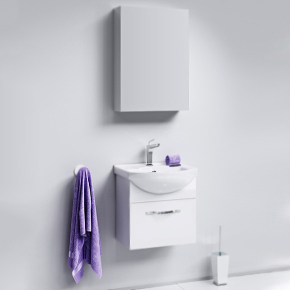 Тумба под раковину Aqwella Аллегро 50 Agr.01.05/1 подвесная Белая Тумба под раковину Aqwella Аллегро 50 Agr.01.05/1 подвесная Белая
