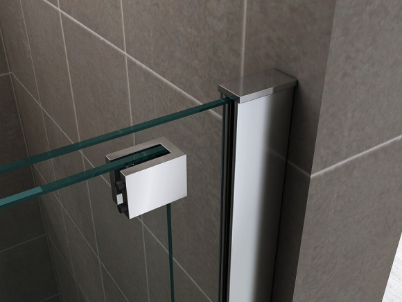 Душевая перегородка Abber Komfort 120 AG09120 профиль Хром стекло прозрачное Душевая перегородка Abber Komfort 120 AG09120 профиль Хром стекло прозрачное