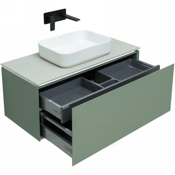 Тумба под раковину Allen Brau Infinity 100 1.21004.CGM подвесная Олива матовая Тумба под раковину Allen Brau Infinity 100 1.21004.CGM подвесная Олива матовая