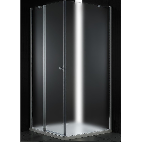 Душевой уголок Cezares Elena 100x100 L ELENA-W-A-12-100-P-Cr-L профиль Хром стекло рифленое