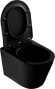 Унитаз Abber Bequem AC1102MB подвесной Черный матовый с сиденьем Микролифт Унитаз Abber Bequem AC1102MB подвесной Черный матовый с сиденьем Микролифт